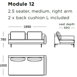 Wendelbo Edge V2 Sofa Venstrevendt Soft 02