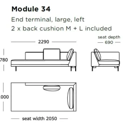 Wendelbo Edge V2 Sofa Venstrevendt Soft 02