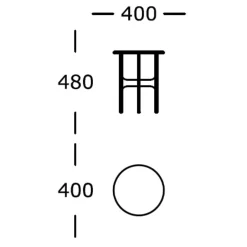 Wendelbo Floema Sidebord Sort