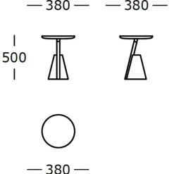 Wendelbo Mate Sidebord Sort Eg