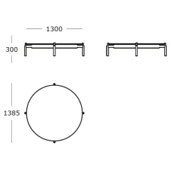 Wendelbo Notch Round Extra Large Sofabord