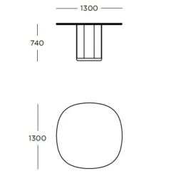 Wendelbo Ovata Spisebord Sort